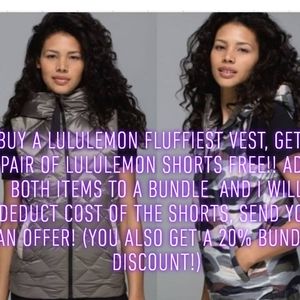 Free Lulu🍋 shorts w/purchase of Lulu 🍋vest